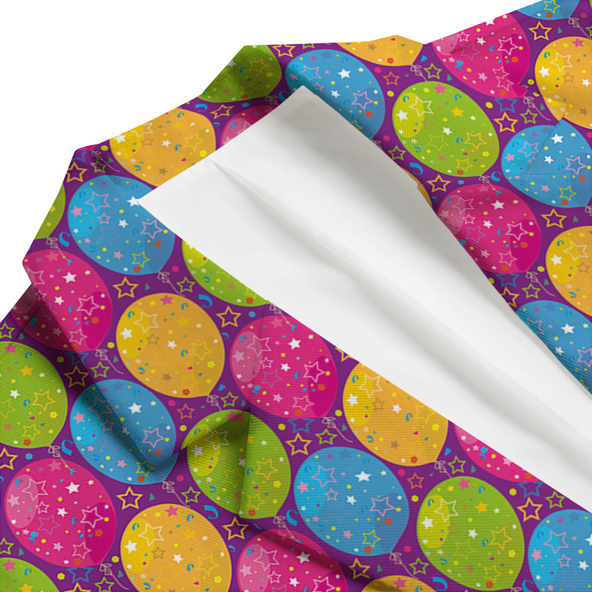 Hot Air Balloon Colorful Pattern Print Men's Blazer-grizzshop