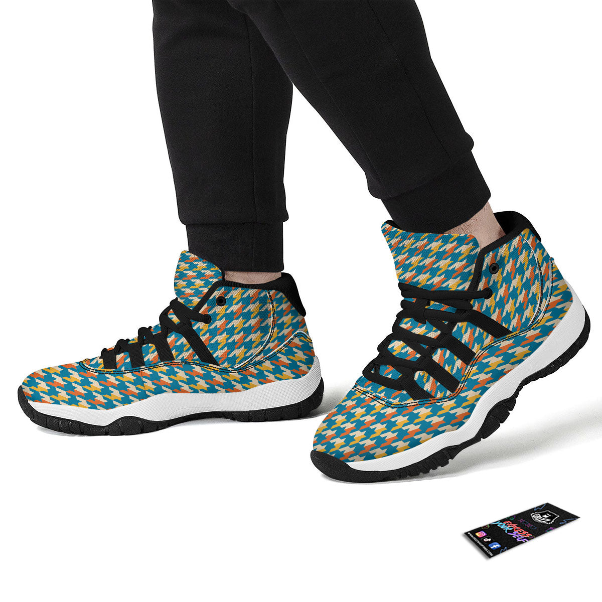 Hot Air Balloon Floral Print Pattern Black Bball Shoes-grizzshop