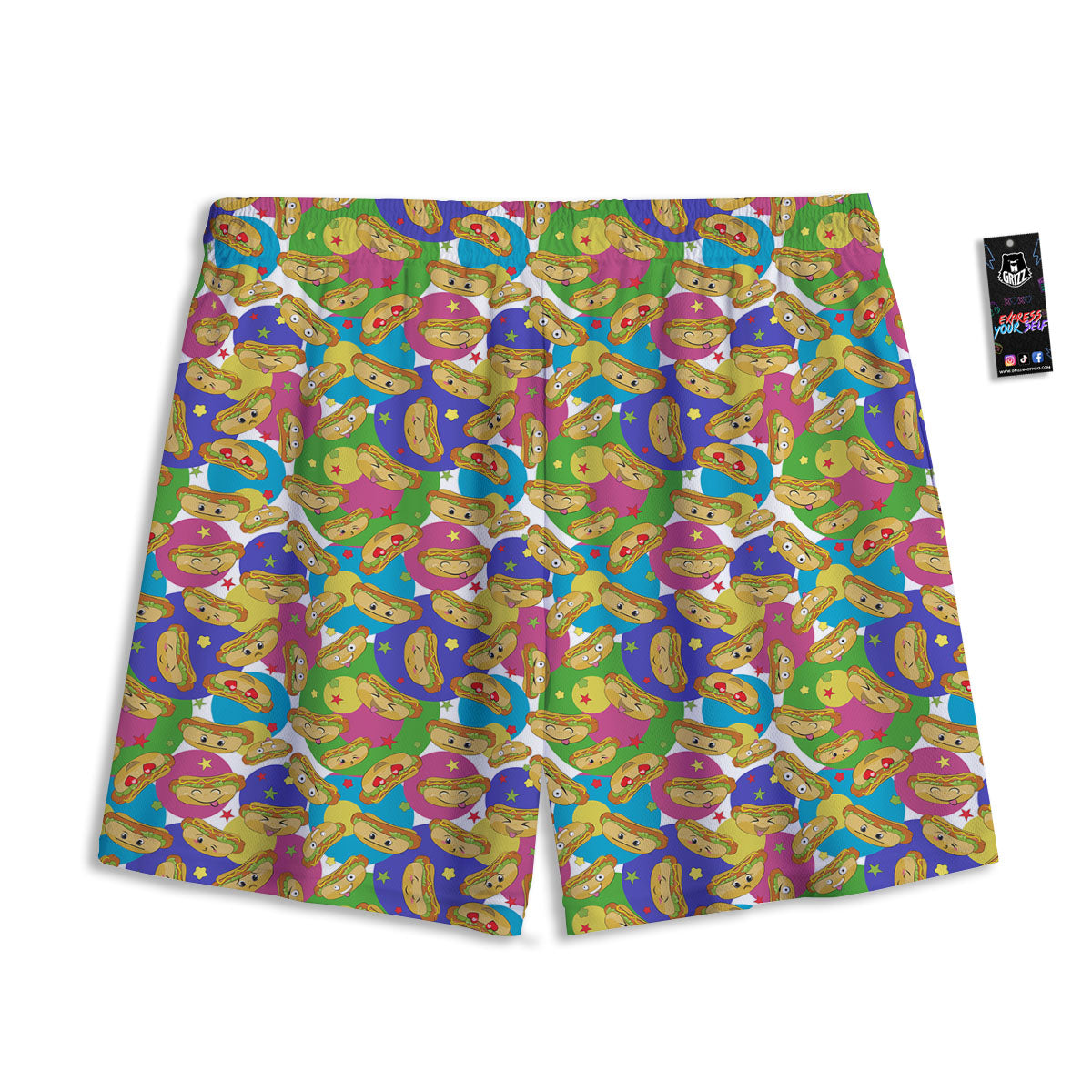 Green Dark And Black Camouflage Print Mesh Shorts