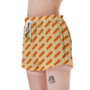 Hot Dog Yellow Print Pattern Women's Shorts-grizzshop