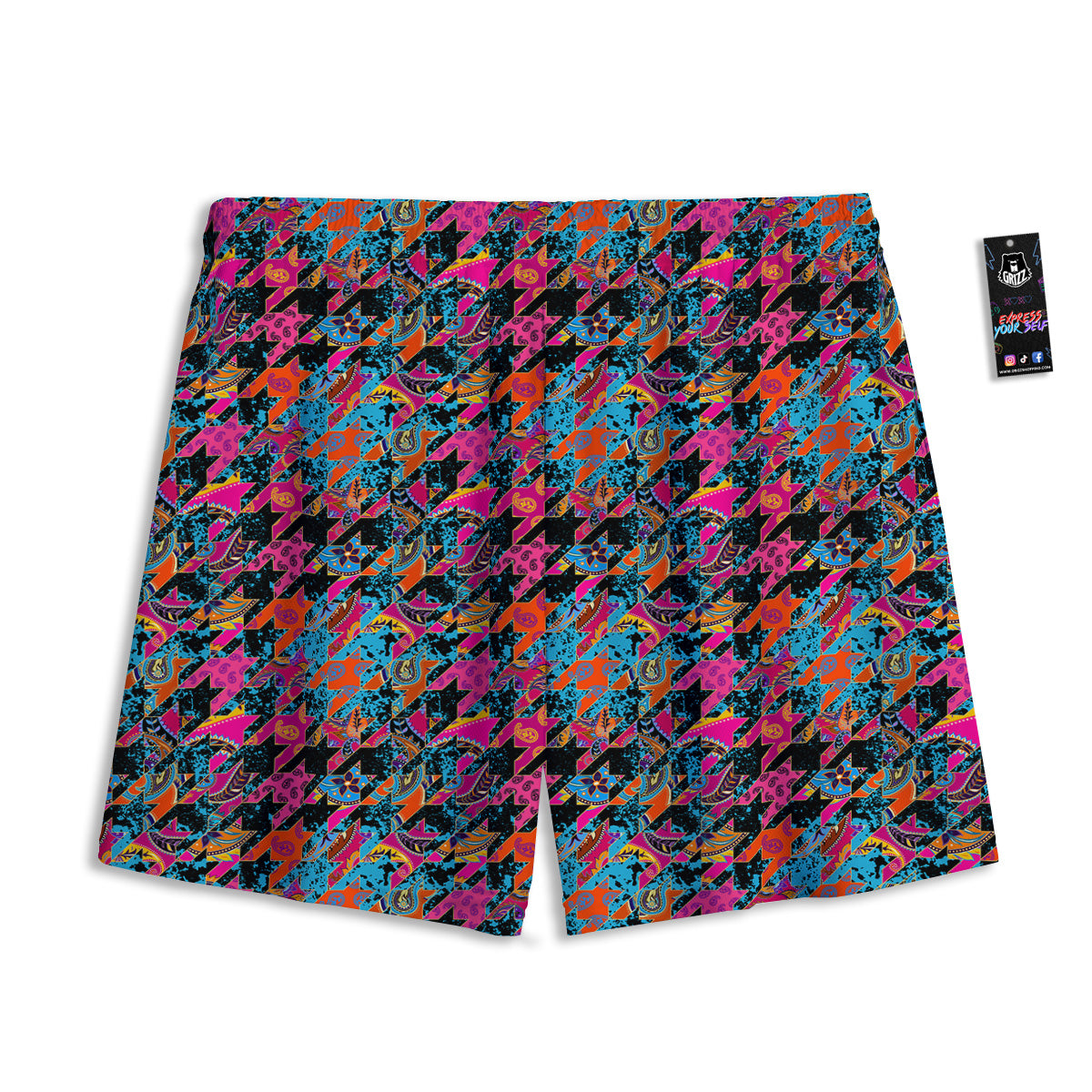 Mariachi Skeletons Day Of The Dead Print Pattern Mesh Shorts