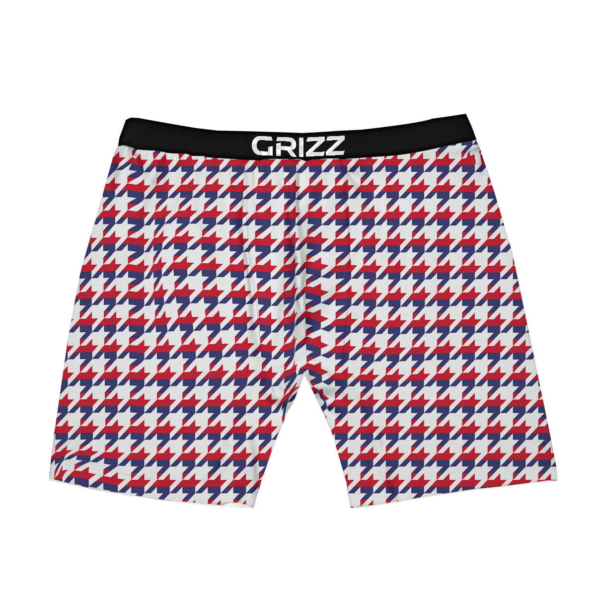 Houndstooth American Print Pattern Boxer Briefs-grizzshop