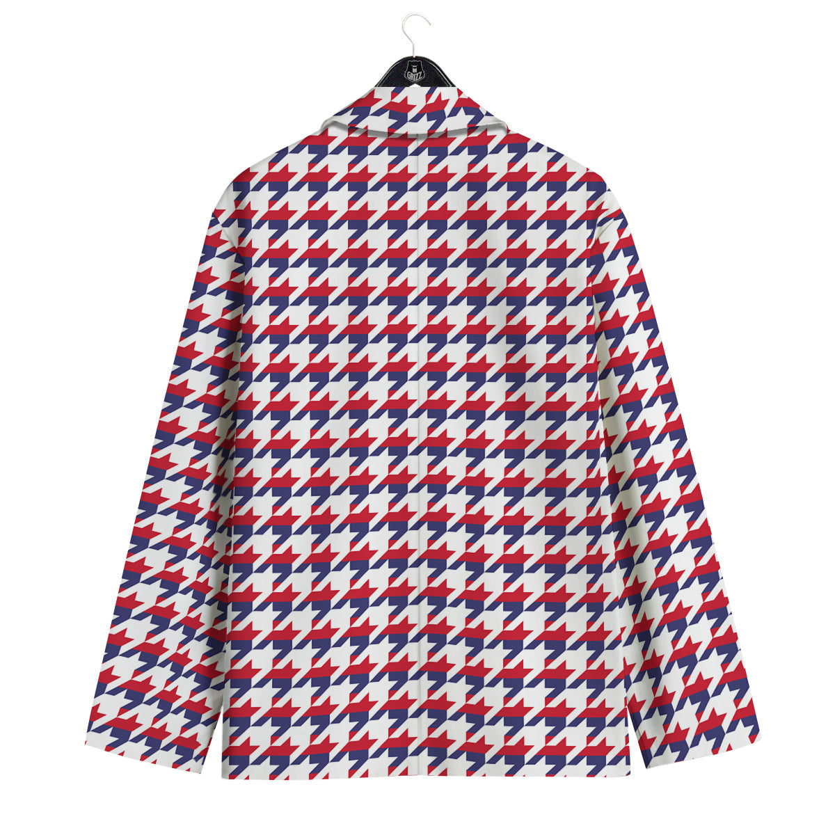 Houndstooth American Print Pattern Men's Sport Coat-grizzshop