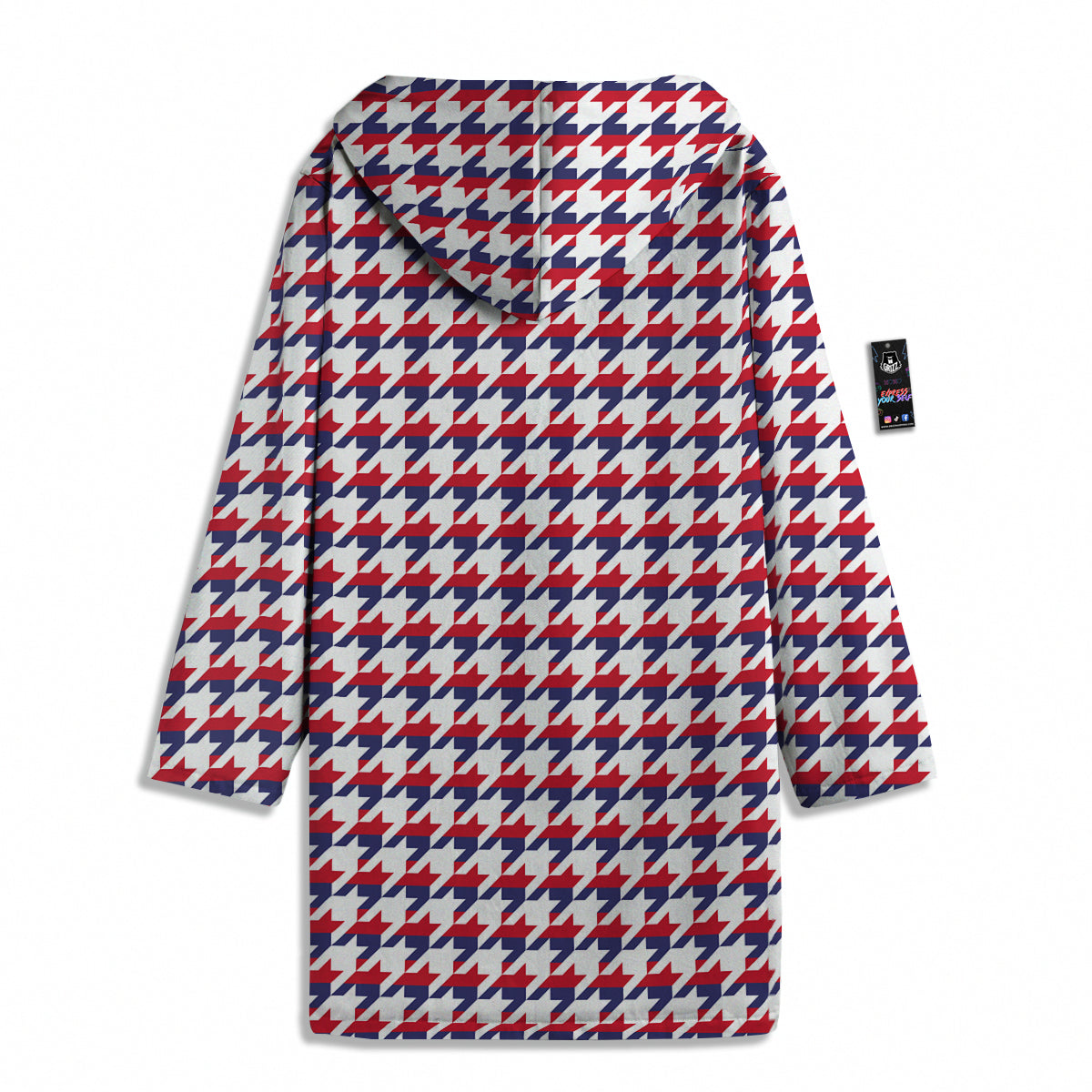 Houndstooth American Print Pattern Men's Windbreaker Jacket-grizzshop