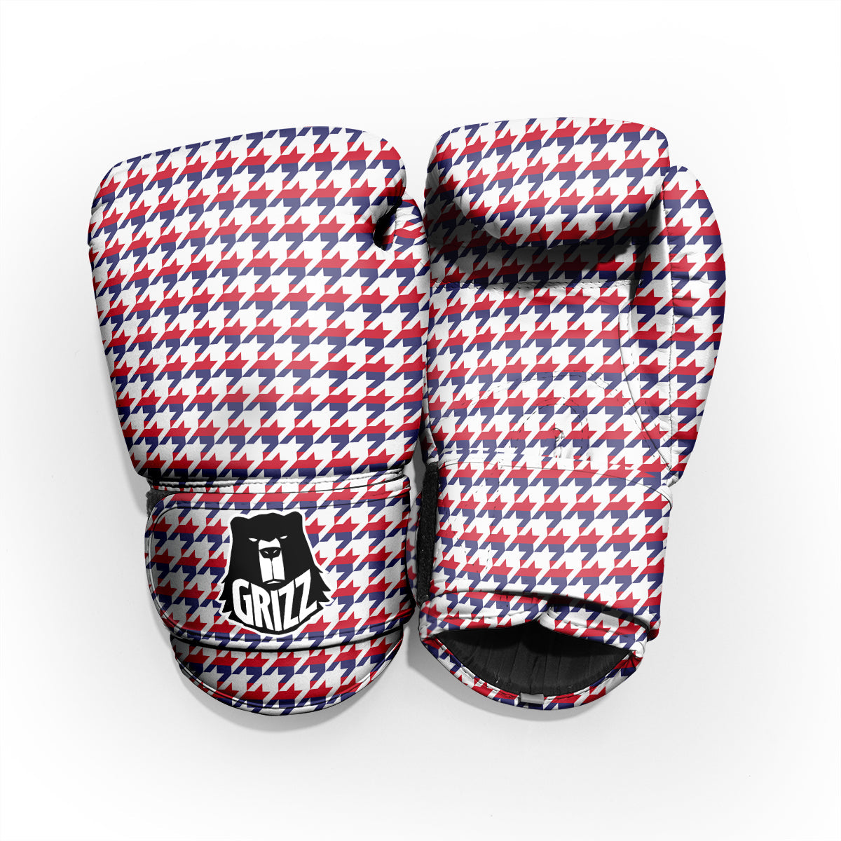 Houndstooth American Print Pattern Pro Boxing Glove