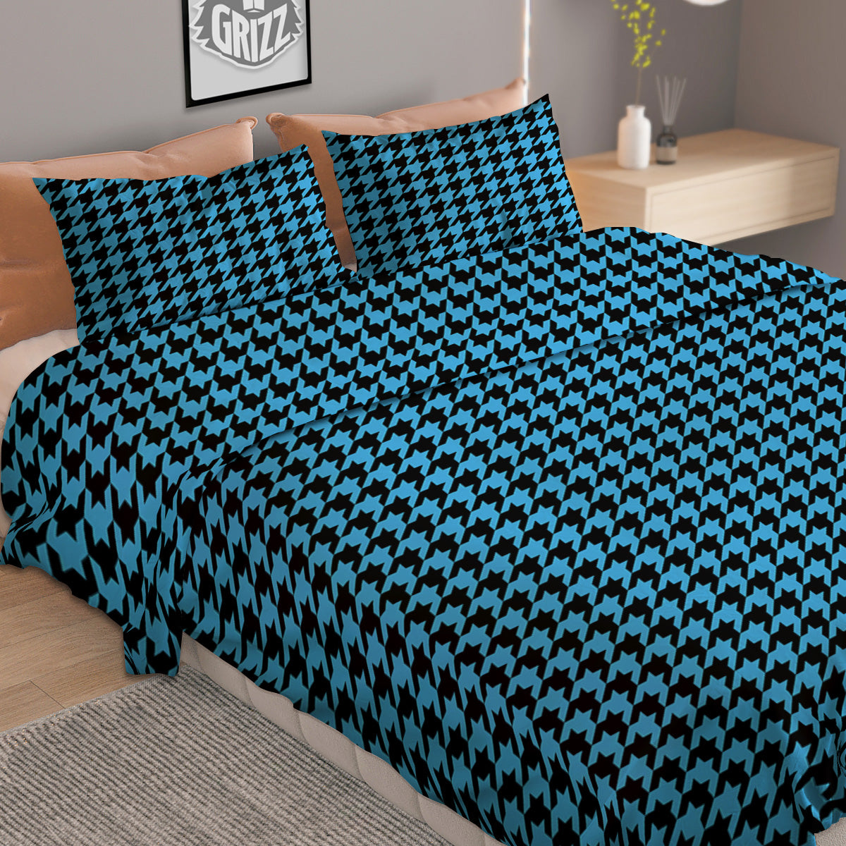 Green Dragon Scales Print Pattern Duvet Cover Bedding Set