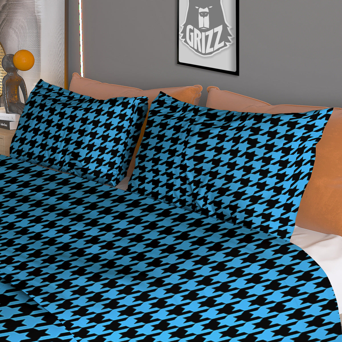 Green Dragon Scales Print Pattern Duvet Cover Bedding Set