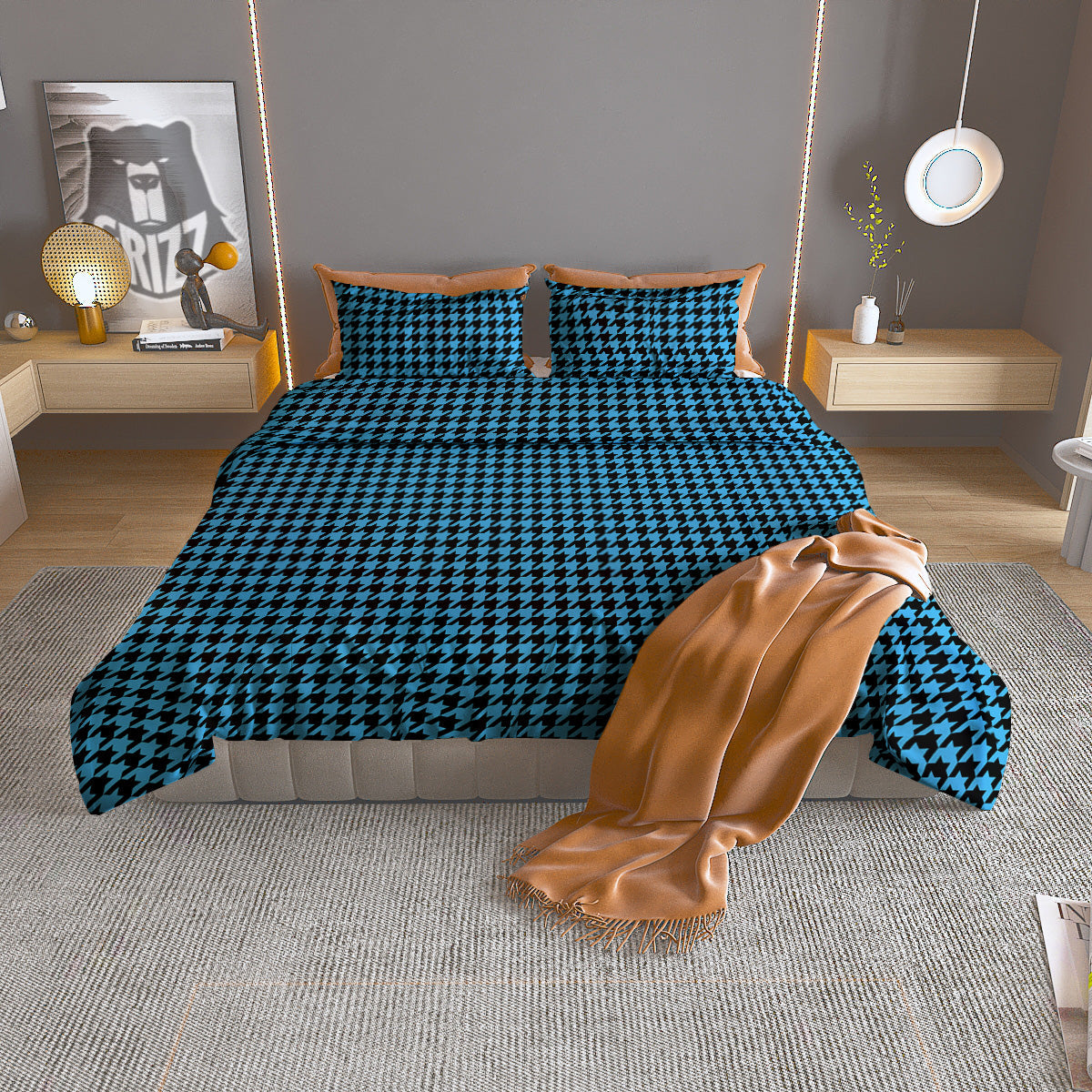 Green Dragon Scales Print Pattern Duvet Cover Bedding Set