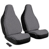 Houndstooth Black Pixel Print Pattern Car Seat Covers-grizzshop