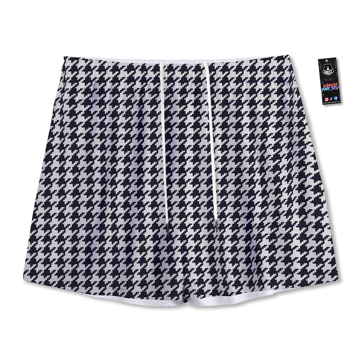 Kimono Floral Print Pattern Mesh Shorts