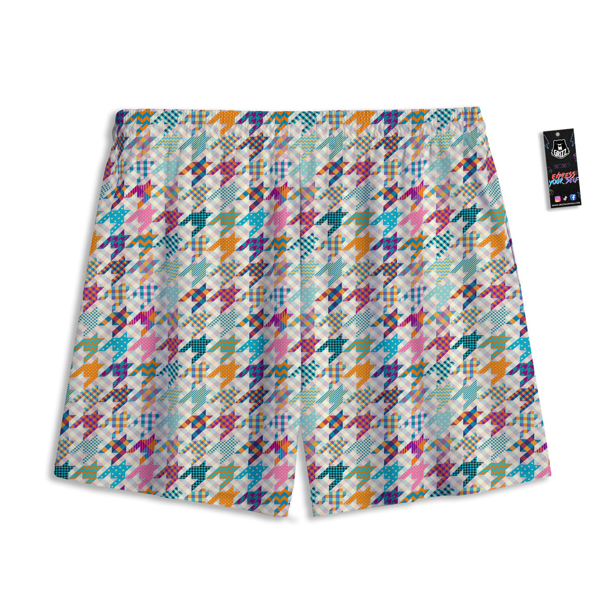 Masonic Eye Green Print Mesh Shorts