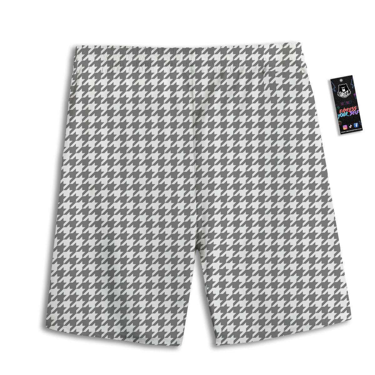 Leopard Yellow And Pink Print Men's Athletic Shorts