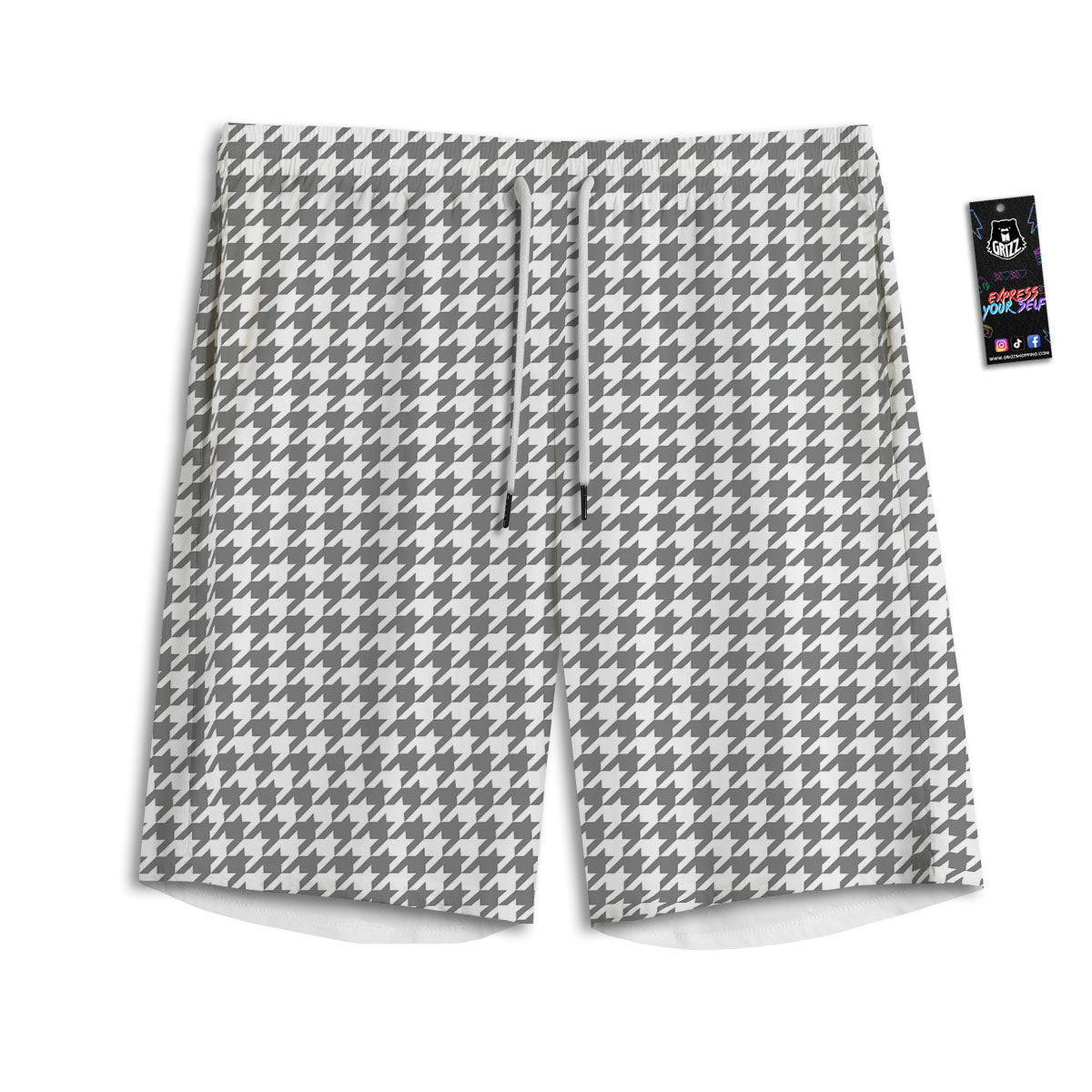 Leopard Yellow And Pink Print Men's Athletic Shorts