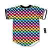 Houndstooth Rainbow Pride Print Pattern Baseball Jersey-grizzshop