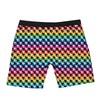 Houndstooth Rainbow Pride Print Pattern Boxer Briefs-grizzshop