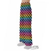 Houndstooth Rainbow Pride Print Pattern Pajama Pants-grizzshop