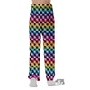 Houndstooth Rainbow Pride Print Pattern Pajama Pants-grizzshop