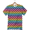 Houndstooth Rainbow Pride Print Pattern T-Shirt-grizzshop