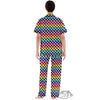 Houndstooth Rainbow Pride Print Pattern Women's Pajamas Set-grizzshop