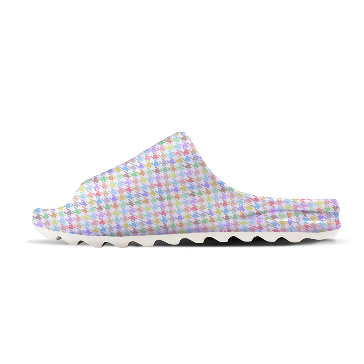 Houndstooth Colorful Print Sandals-grizzshop