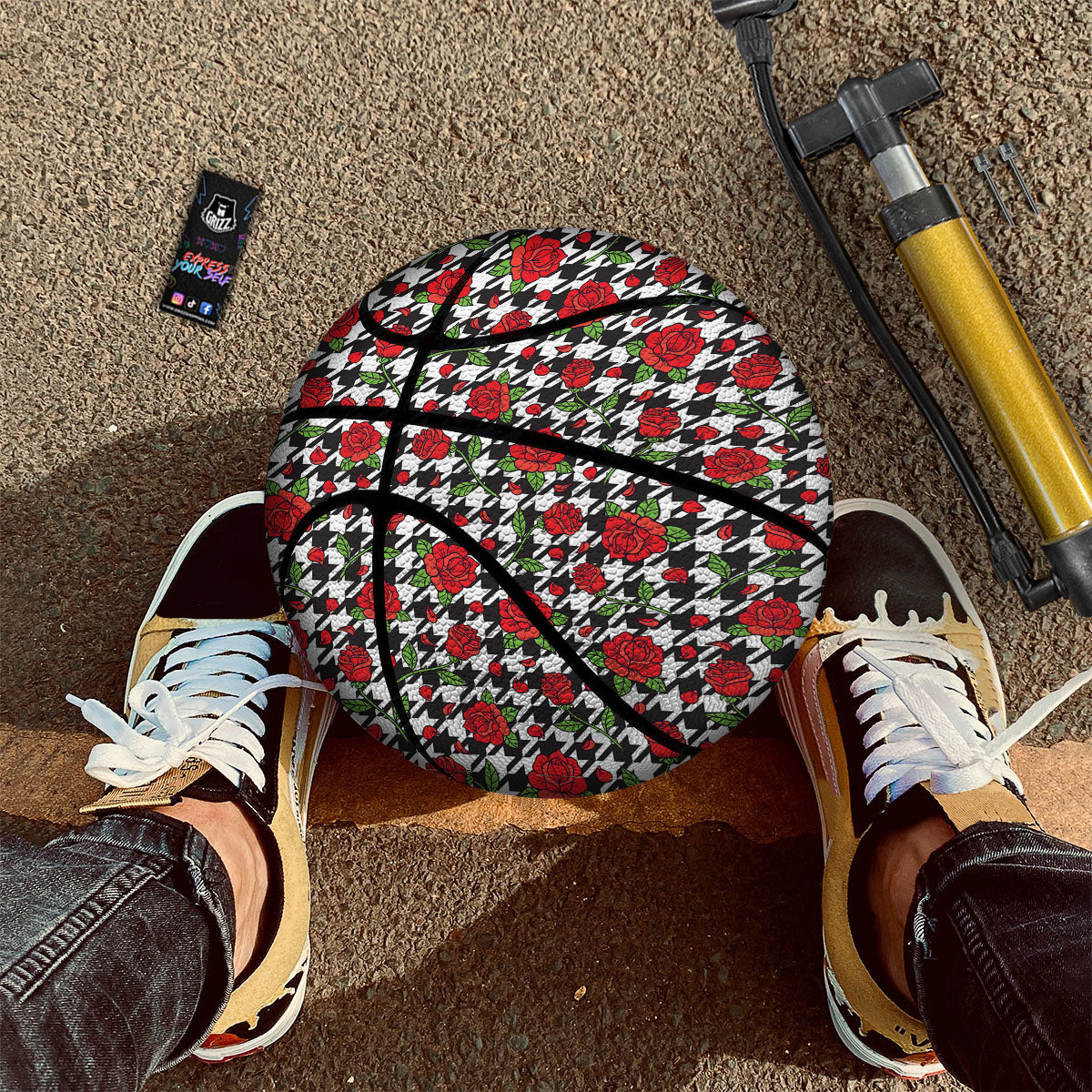 Honeycomb Sweet Honey Print Pattern Basketball