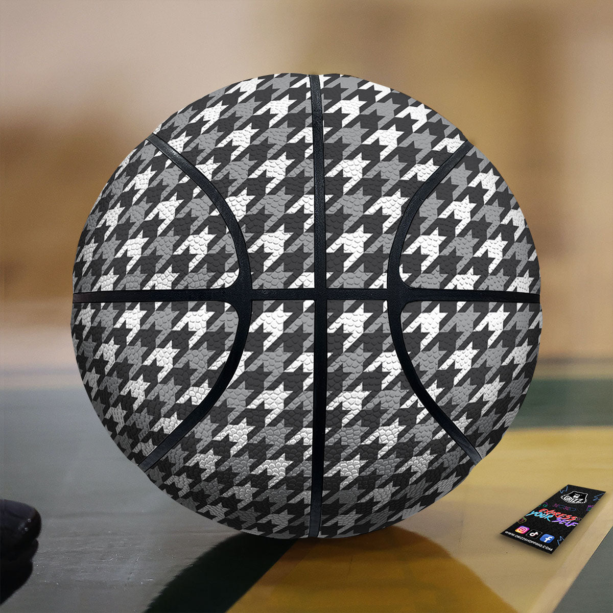 LGBT Gadsden Rainbow Flag Print Basketball