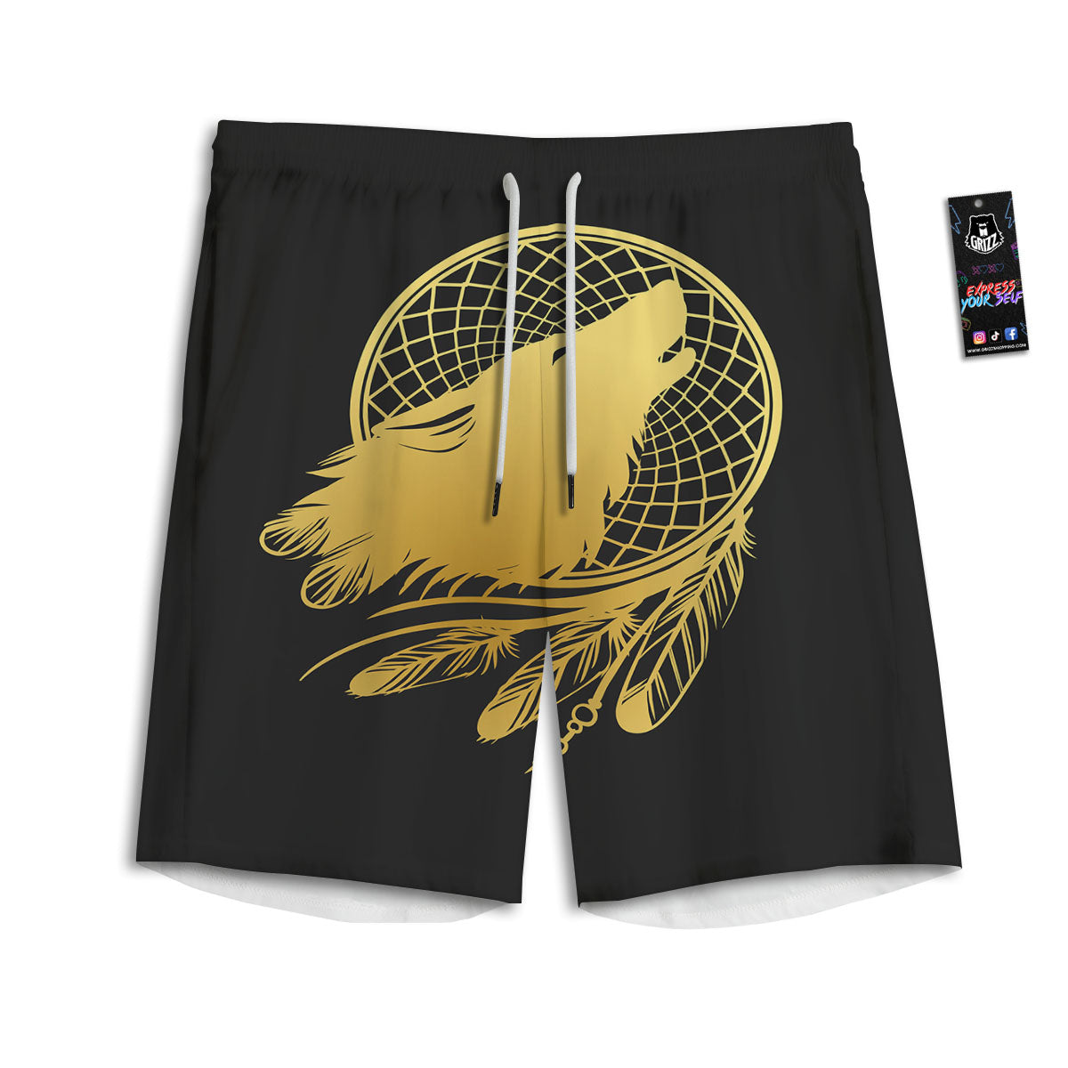 Light Of Seven Chakras Print Men's Athletic Shorts