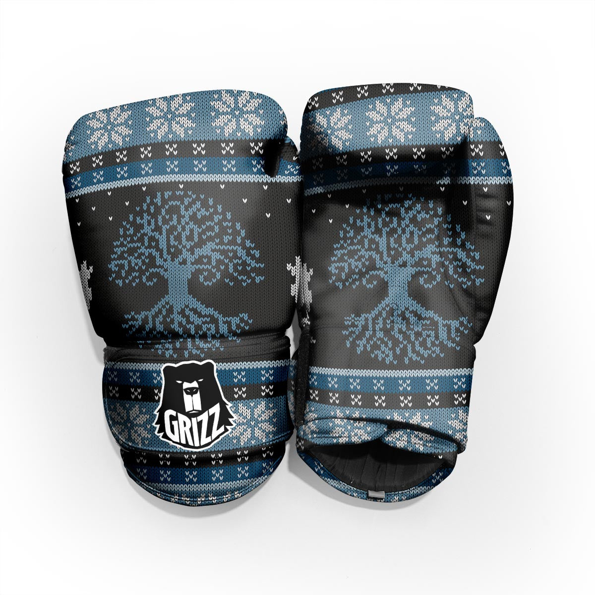Howling Wolves And Tree Of Life Print Pro Boxing Glove
