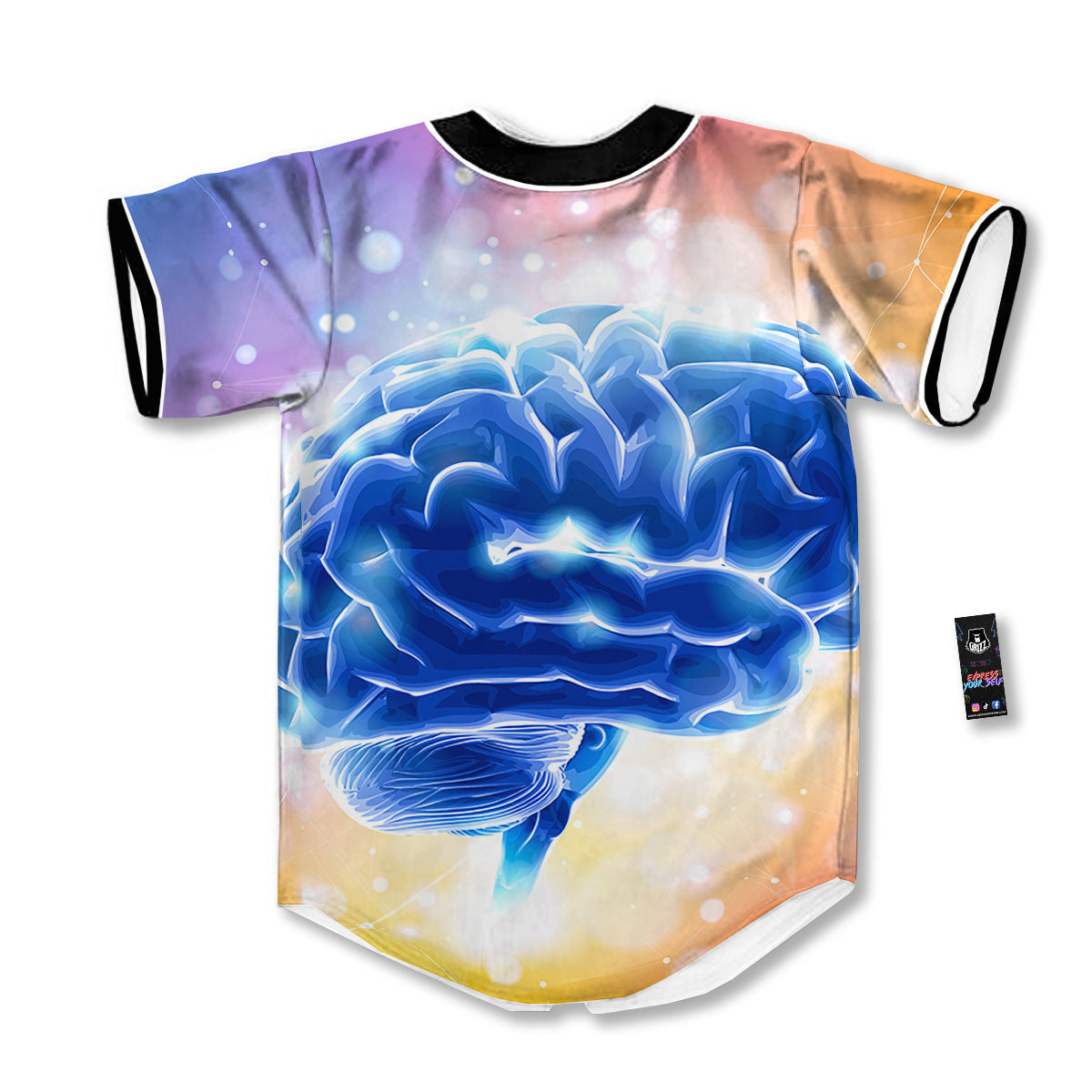 Human Brain Baseball Jersey-grizzshop