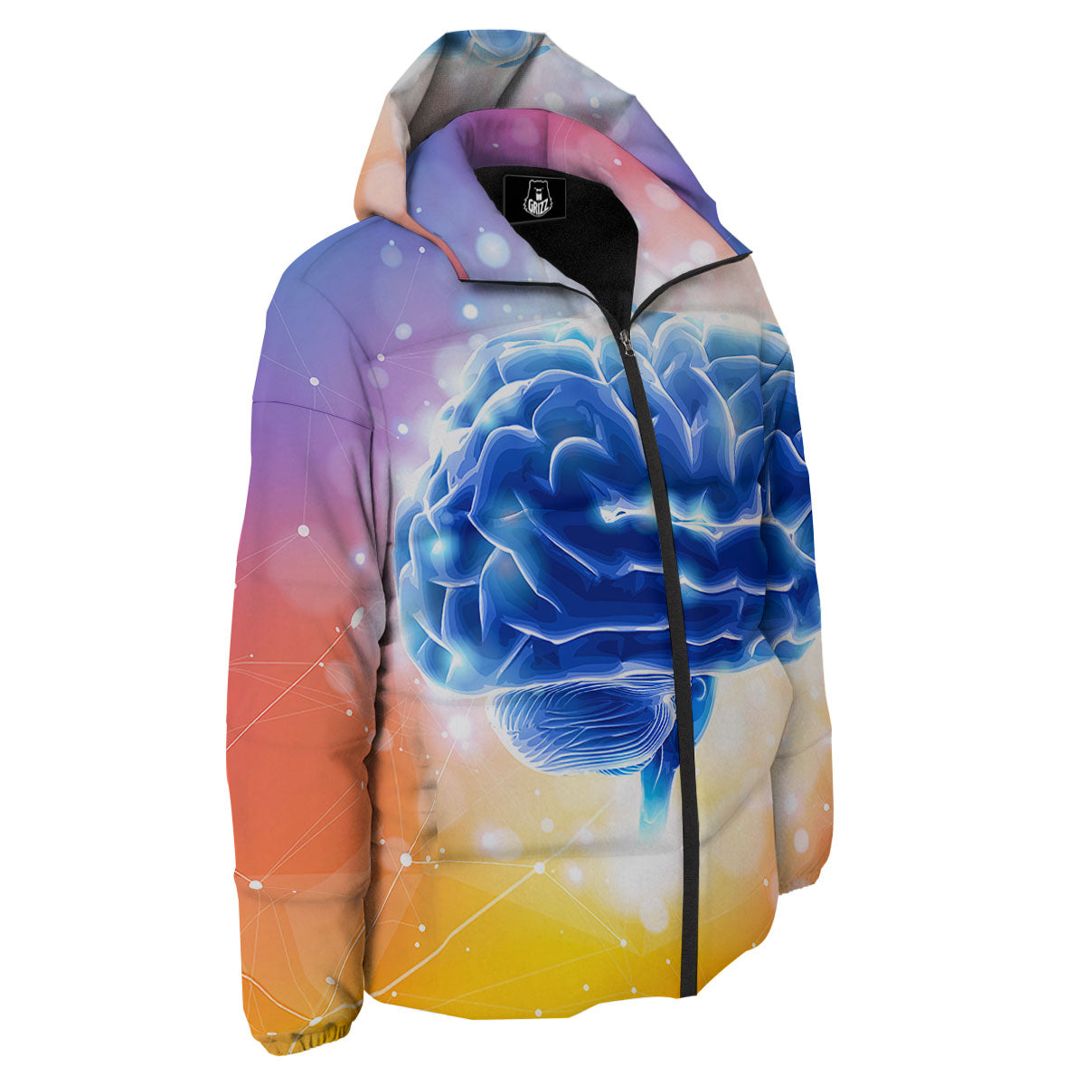 Human Brain Down Jacket-grizzshop