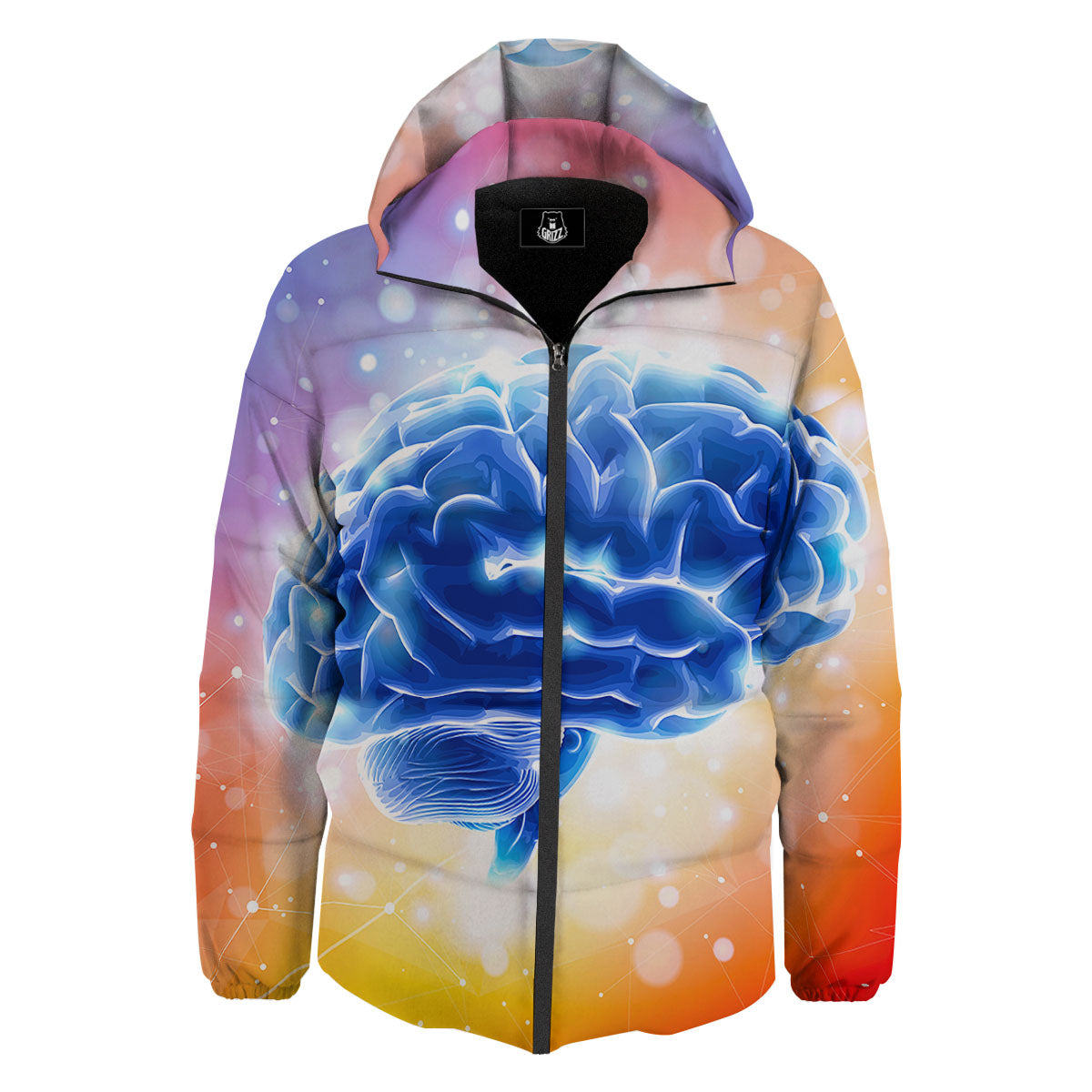 Human Brain Down Jacket-grizzshop