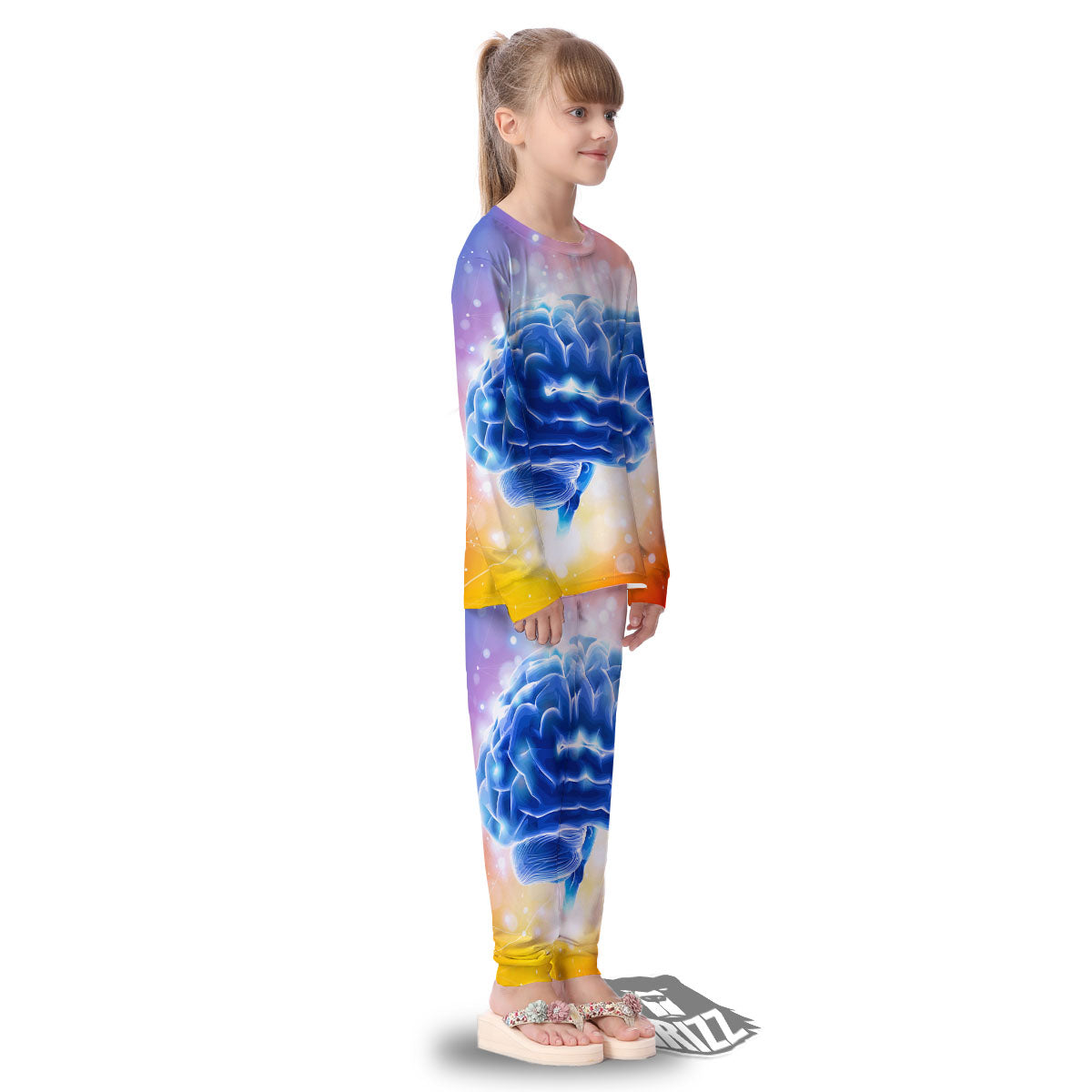 Human Brain Kid's Pajamas-grizzshop