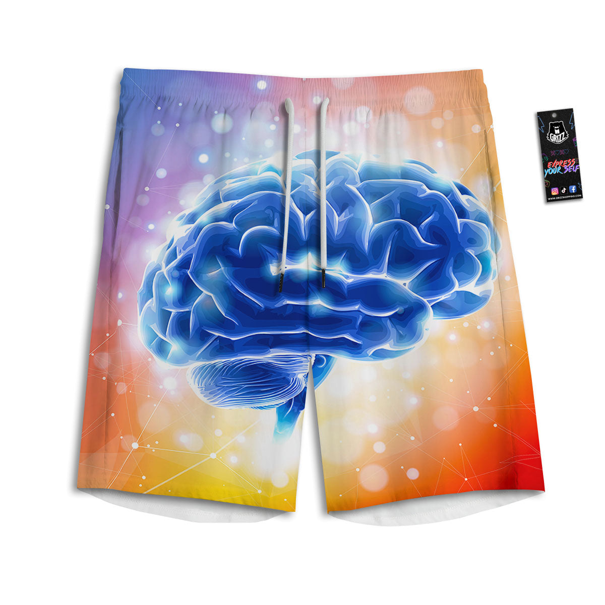 Human Brain Men's Athletic Shorts
