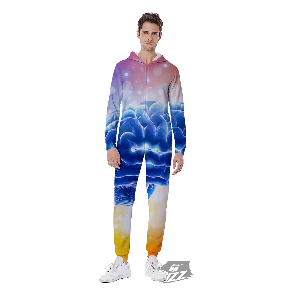 Human Brain Men's Jumpsuit-grizzshop