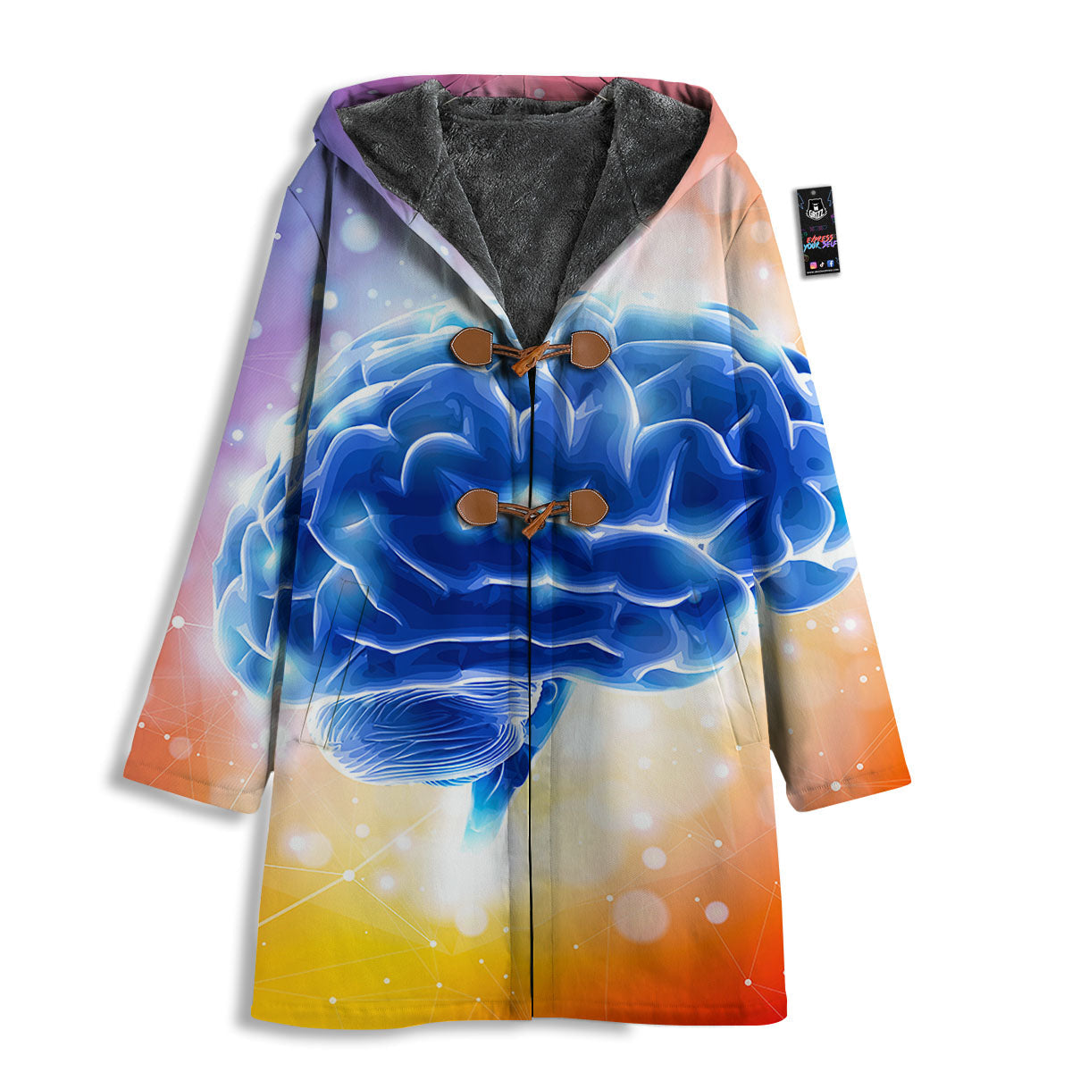 Human Brain Men's Windbreaker Jacket-grizzshop
