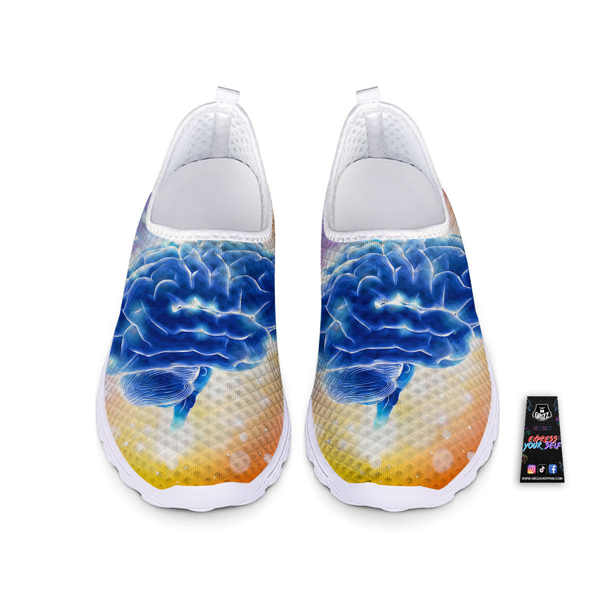 Human Brain Nurse Shoes-grizzshop