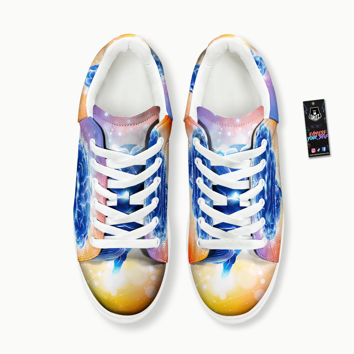 Human Brain Platform Shoes-grizzshop