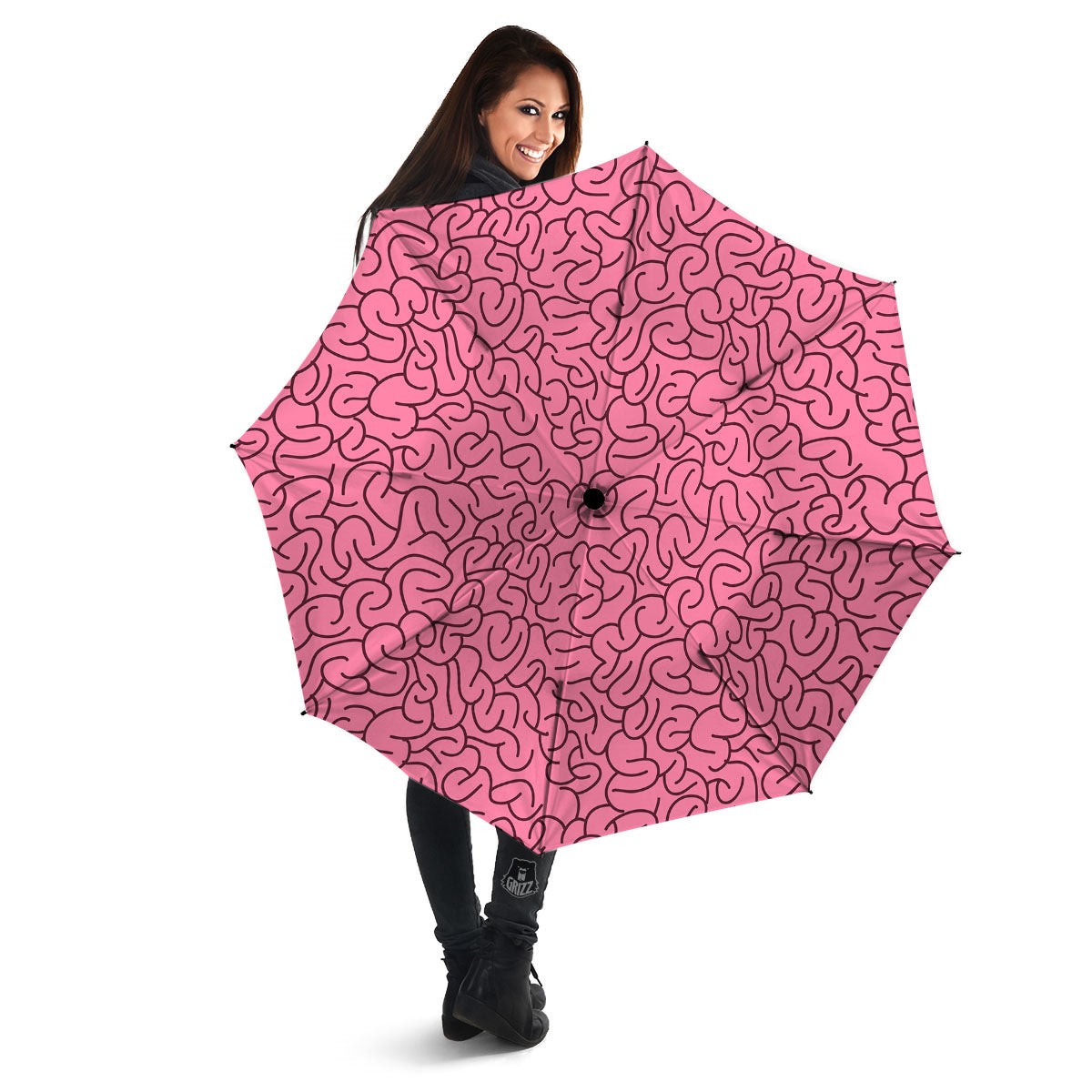 Human Brain Print Pattern Umbrella-grizzshop