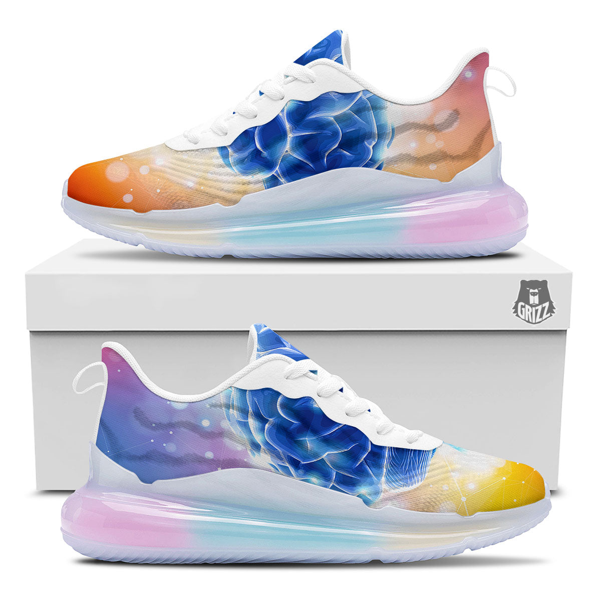 Human Brain Running Sneakers-grizzshop