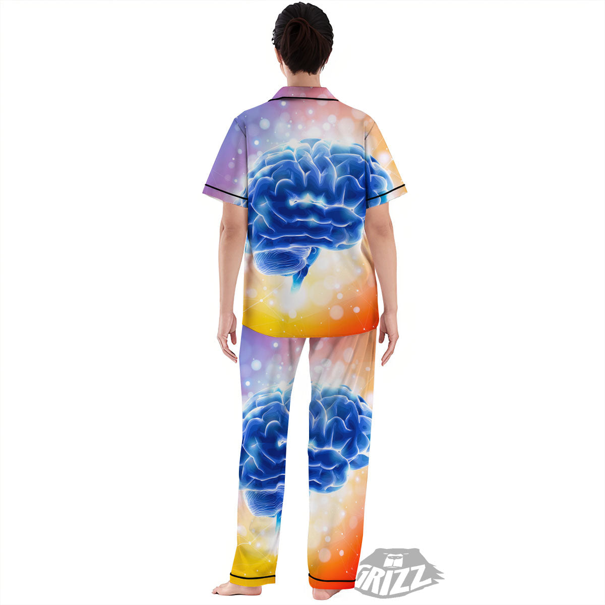 Human Brain Women's Pajamas Set-grizzshop