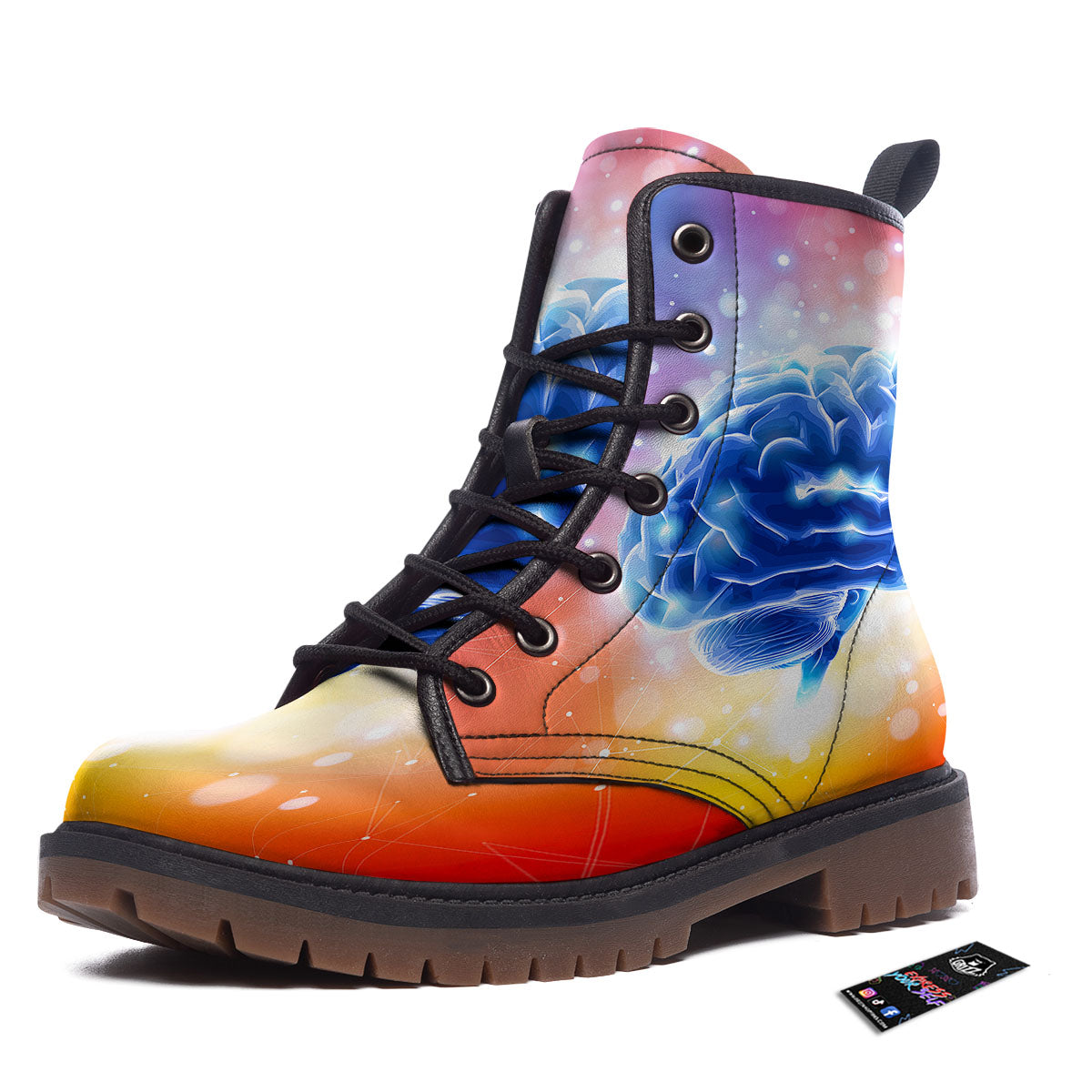 Human Brain Work Boots-grizzshop