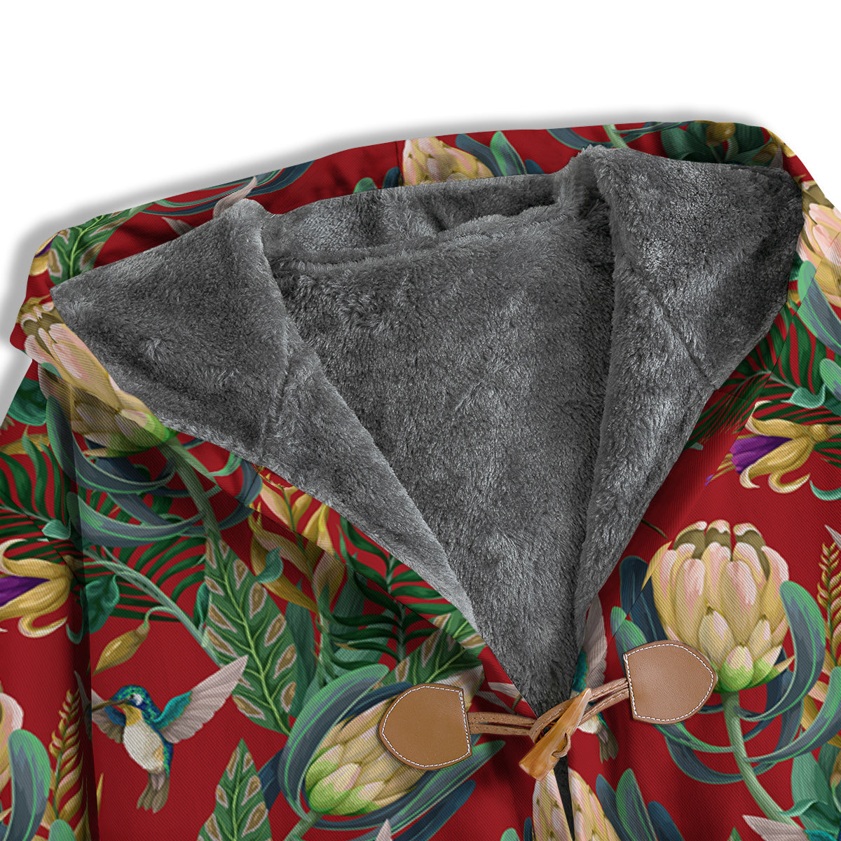 Hummingbird And Wild Flowers Print Pattern Men's Windbreaker Jacket-grizzshop