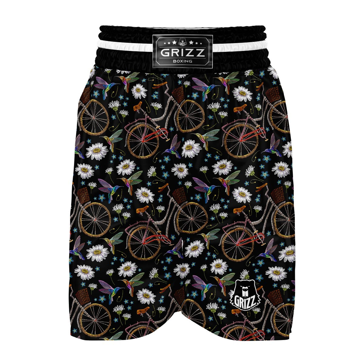Hummingbird Bicycle Boxing Shorts-grizzshop
