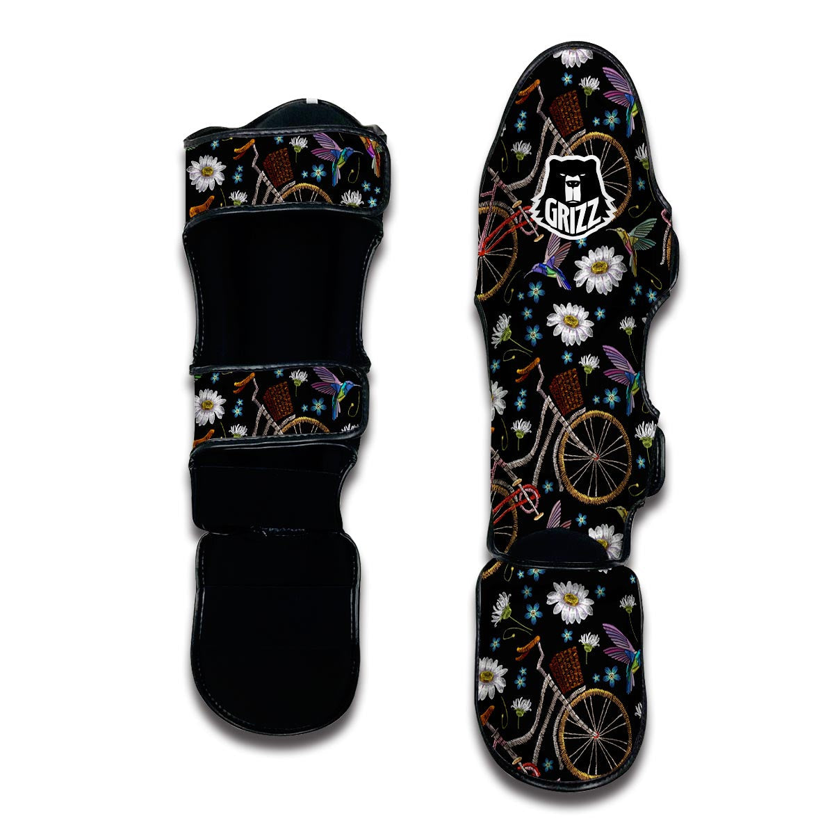 Hummingbird Bicycle Muay Thai Shin Guards-grizzshop