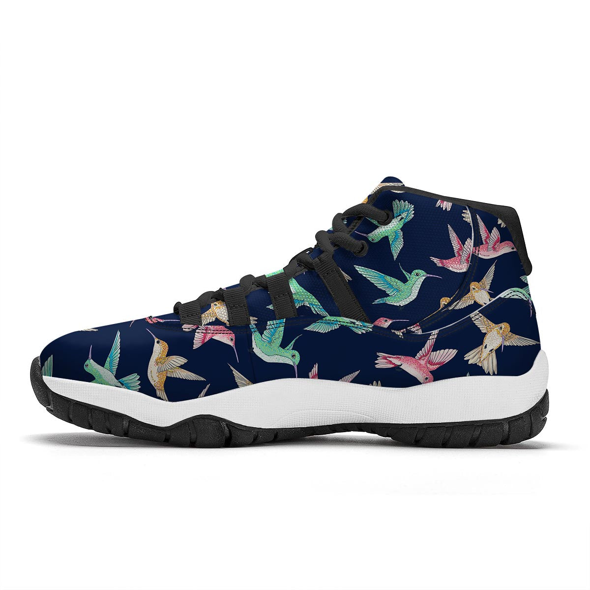 Hummingbird Colorful Black Bball Shoes-grizzshop