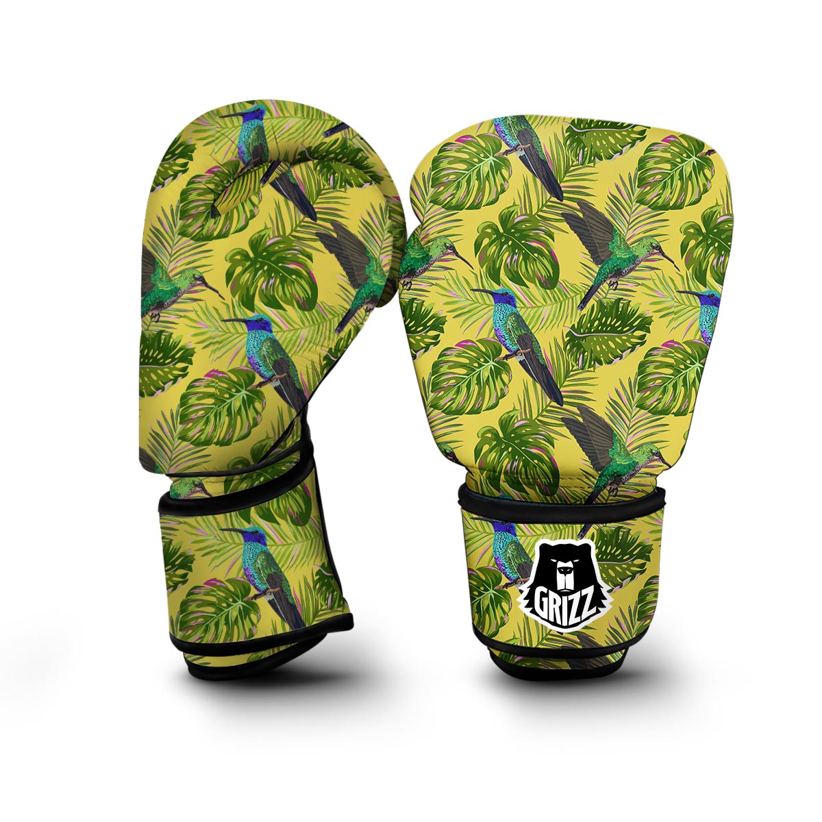 Hummingbird Palm Leaves Boxing Gloves-grizzshop
