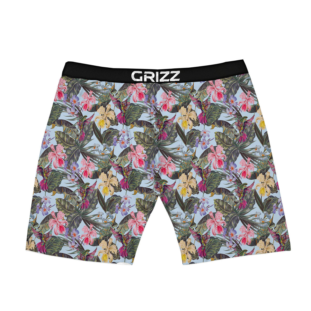 Hummingbird Tropical Print Pattern Boxer Briefs-grizzshop