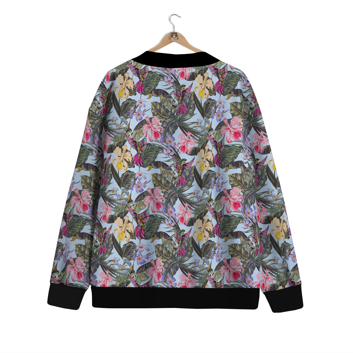 Hummingbird Tropical Print Pattern Cardigan-grizzshop