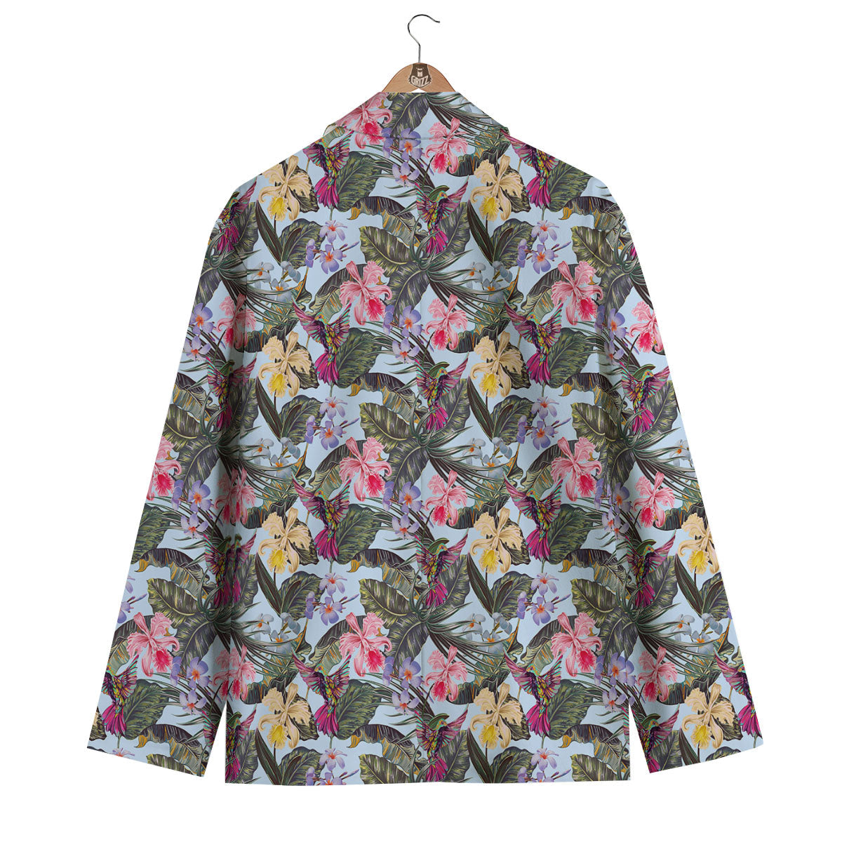 Hummingbird Tropical Print Pattern Men's Blazer-grizzshop