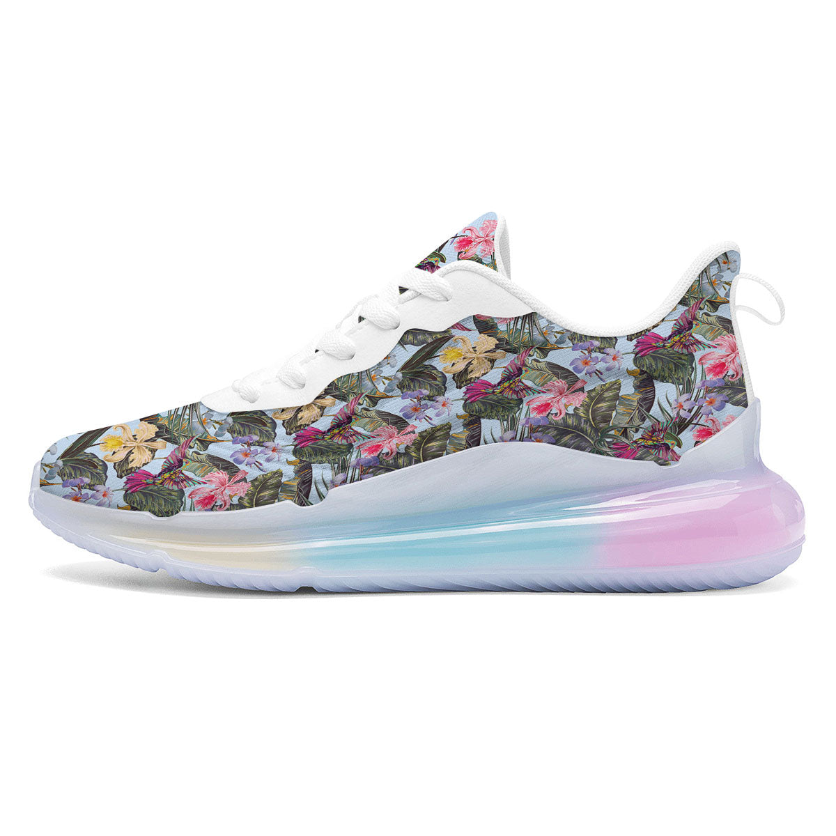 Hummingbird Tropical Print Pattern Running Sneakers-grizzshop